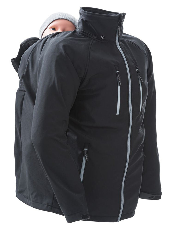 Mamalila Softshell Bærejakke til mænd, Sort