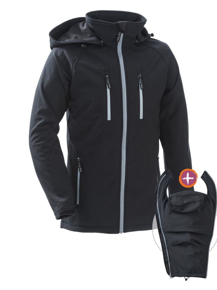 Mamalila Softshell Bærejakke til mænd, Sort