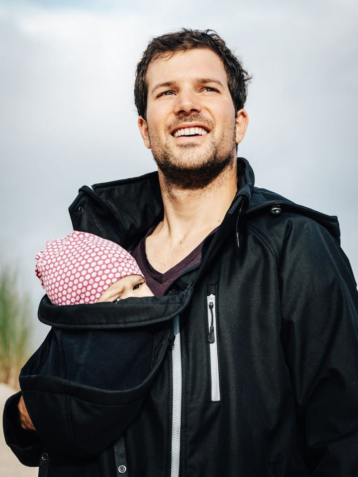 Mamalila Softshell Bærejakke til mænd, Sort