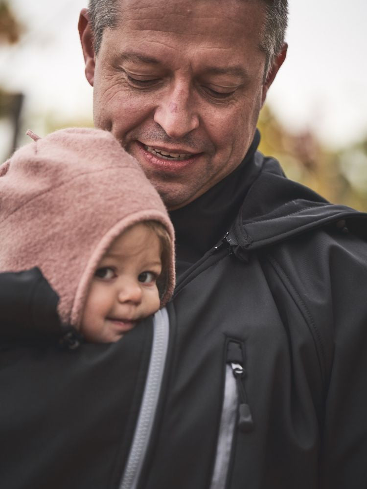 Mamalila Softshell Bærejakke til mænd, Sort