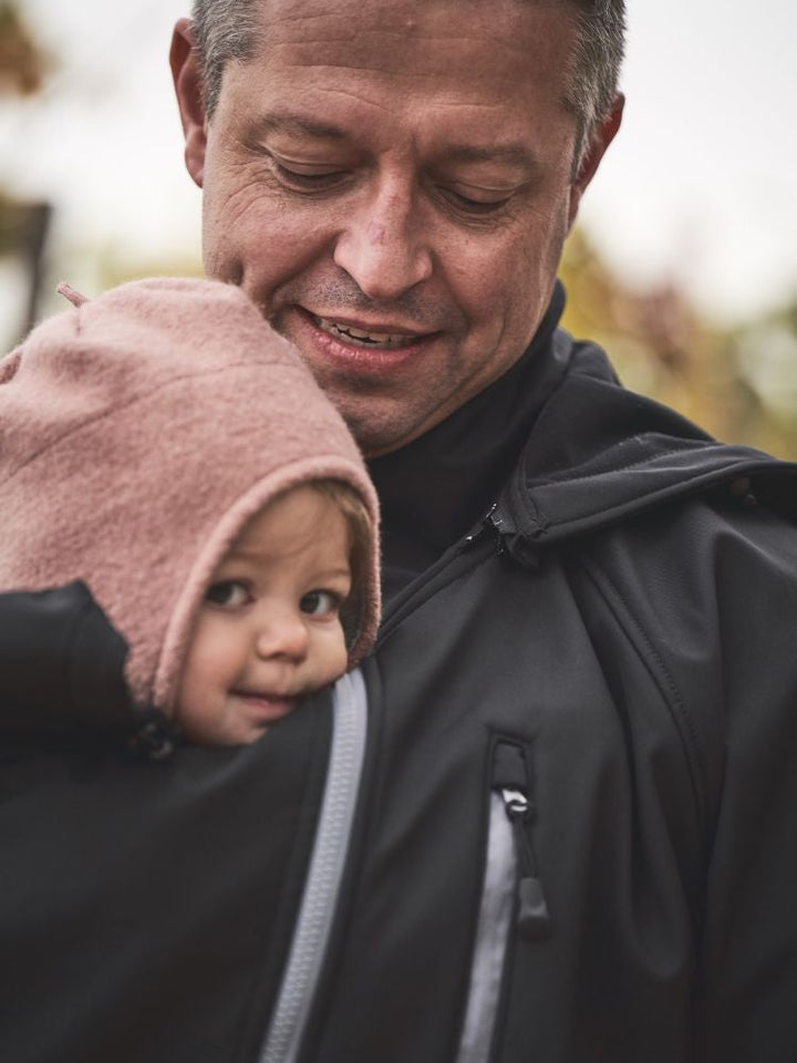 Mamalila Softshell Bærejakke til mænd, Sort