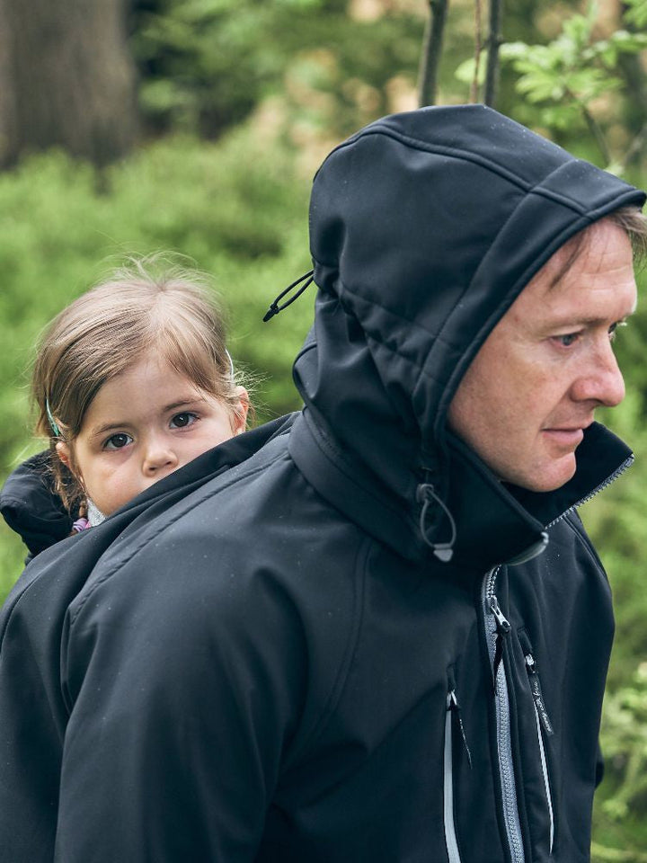 Mamalila Softshell Bærejakke til mænd, Sort