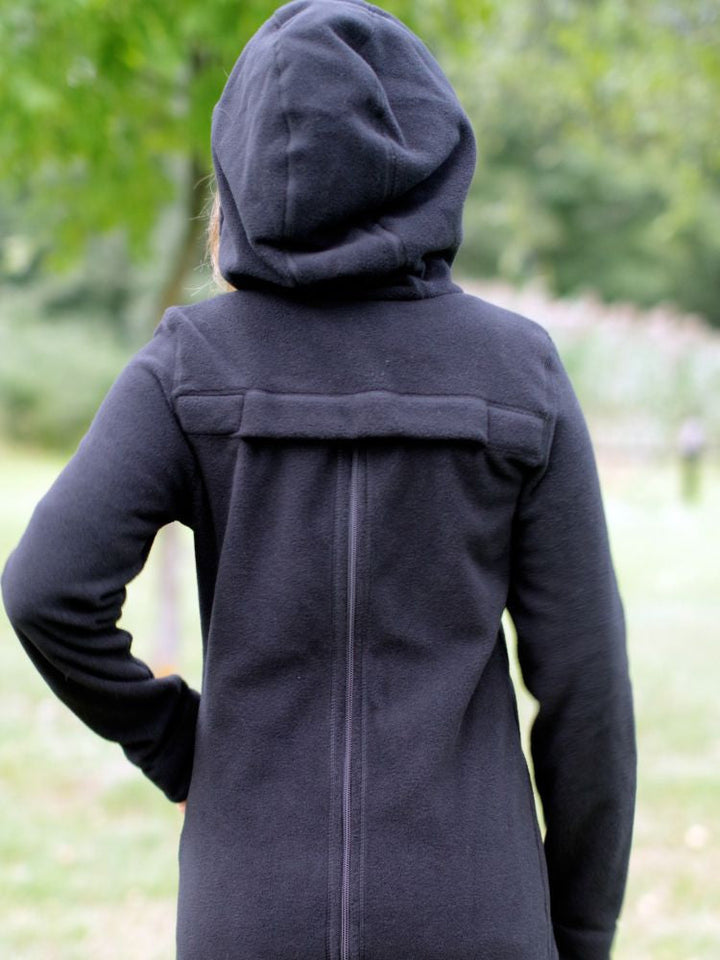 Bæretrøje i fleece, Sort
