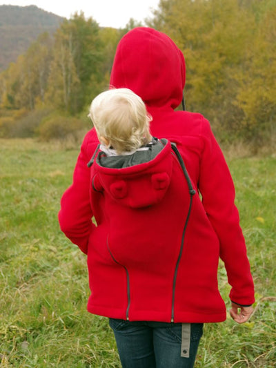 Bæretrøje i fleece, Rød