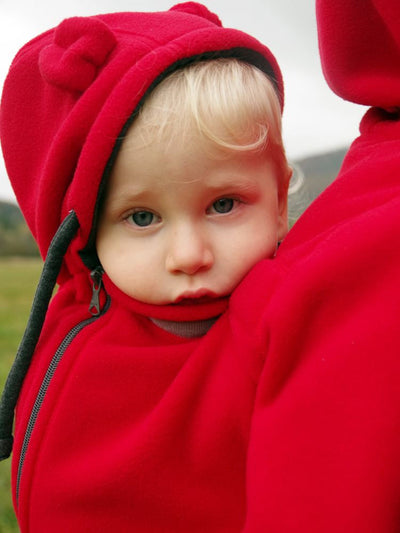 Bæretrøje i fleece, Rød