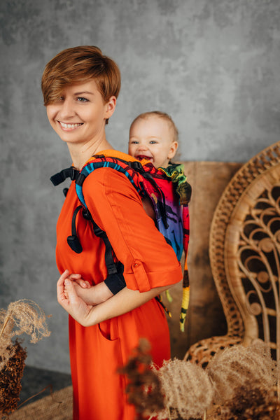 Lenny Lamb Onbuhimo Toddler, Bomuld, Rainbow Safari