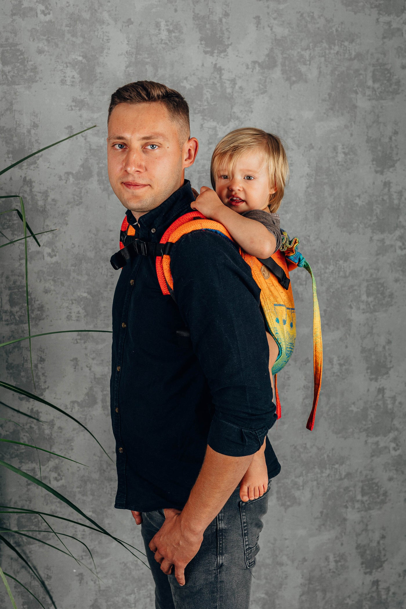 Lenny Lamb Onbuhimo Toddler, Bomuld, Rainbow Symphony