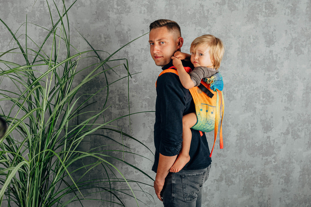 TEST en Lenny Lamb Onbuhimo Toddler, Bomuld, Rainbow Symphony