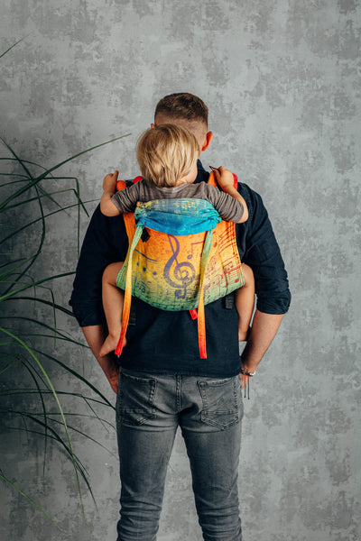 Lenny Lamb Onbuhimo Toddler, Bomuld, Rainbow Symphony