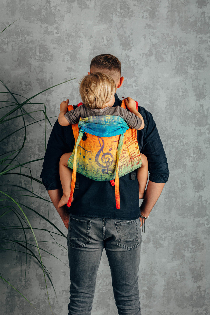 TEST en Lenny Lamb Onbuhimo Toddler, Bomuld, Rainbow Symphony