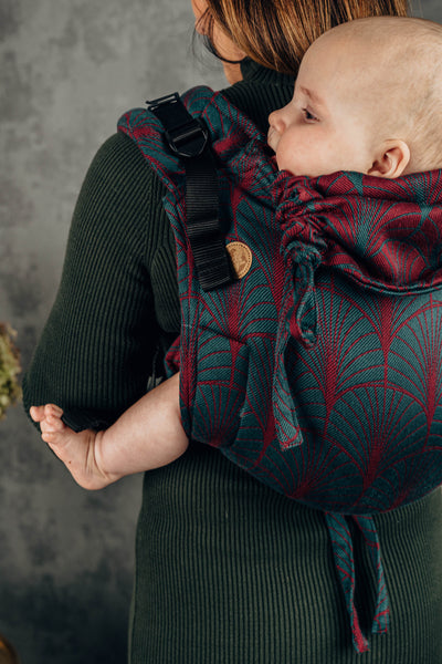 Lenny Lamb Onbuhimo Toddler, Bomuld, Deco Maroon Moss