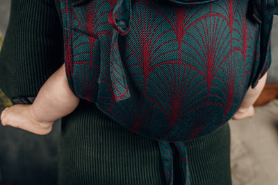 Lenny Lamb Onbuhimo Toddler, Bomuld, Deco Maroon Moss