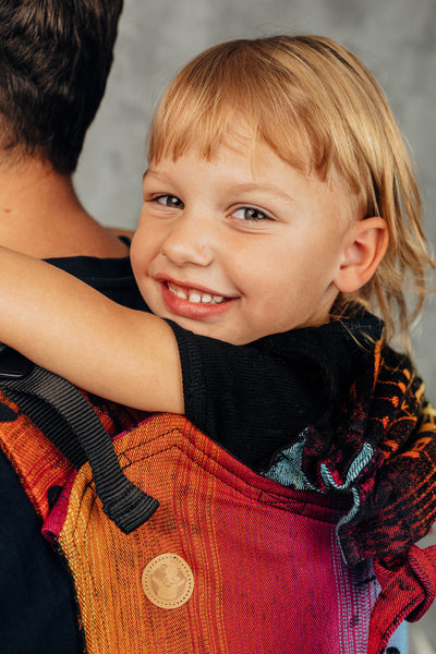 Lenny Lamb Onbuhimo Toddler, Bomuld, Symphony - Rainbow Dark