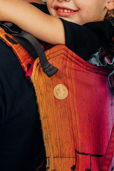 Lenny Lamb Onbuhimo Toddler, Bomuld, Symphony - Rainbow Dark