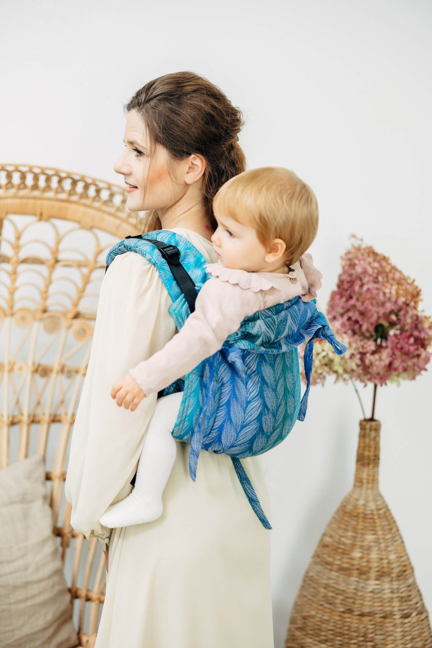 Lenny Lamb Onbuhimo Toddler,  Tangled - Blue Reed