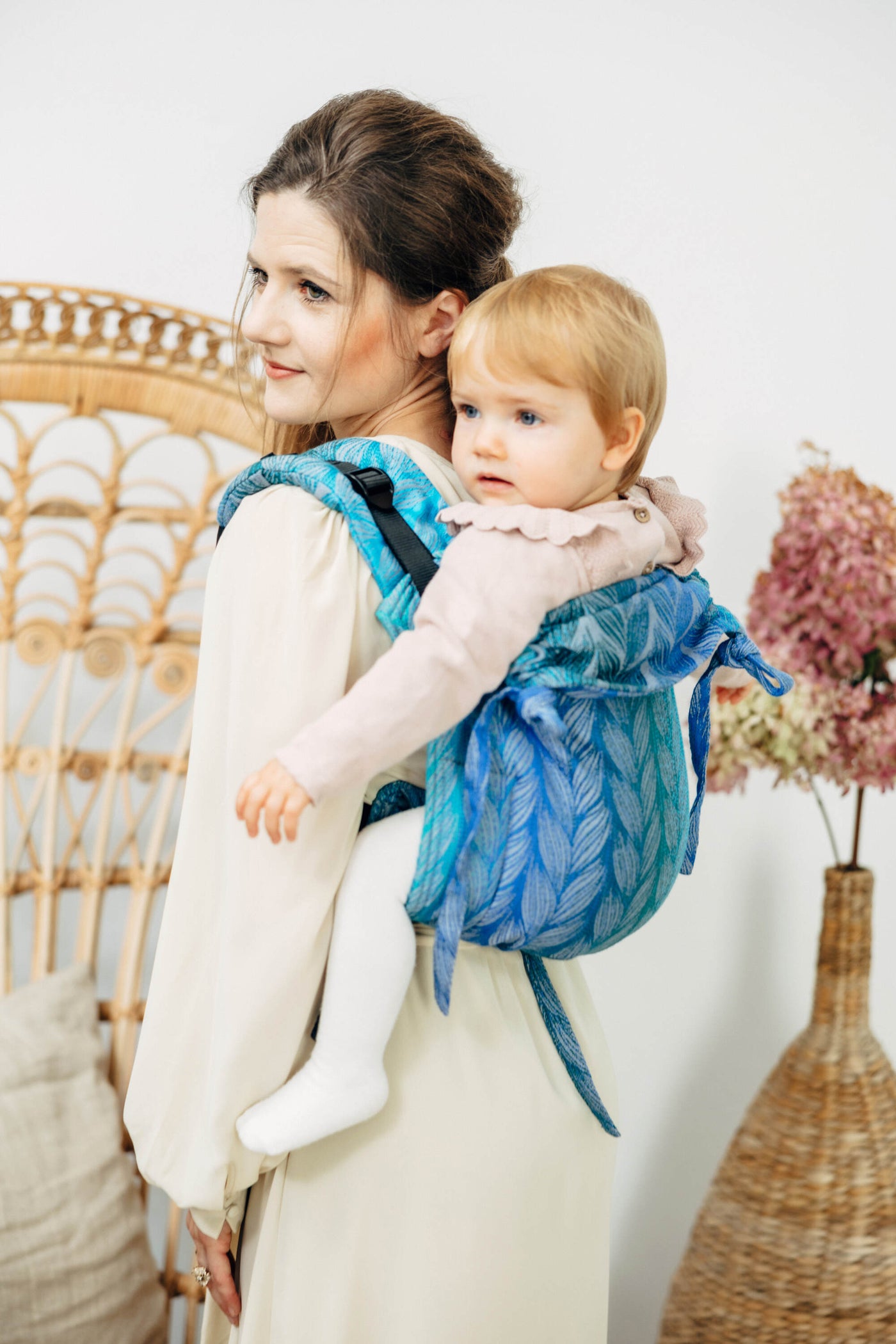 Lenny Lamb Onbuhimo Toddler,  Tangled - Blue Reed