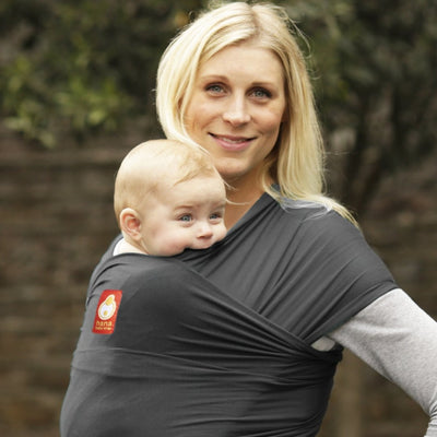 Hana Baby Øko-Strækvikle med bambus, Sort