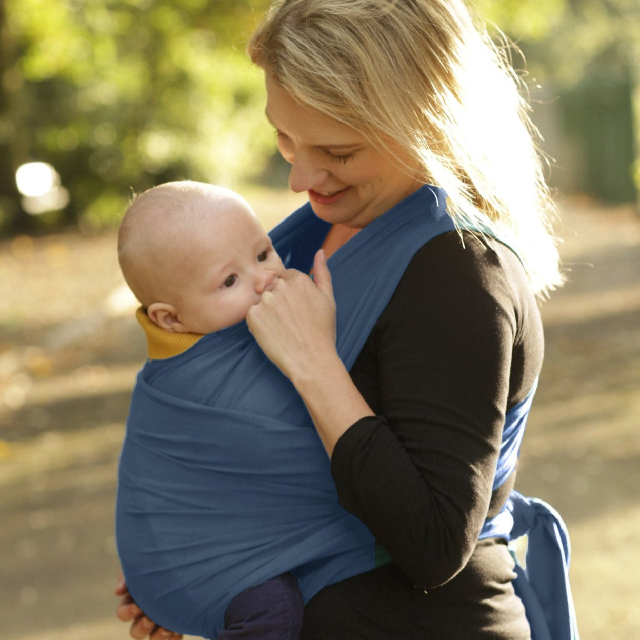 Hana Baby Strækvikle med bambus, Navy