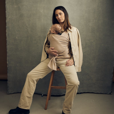 Najell Wrap Bære T-shirt / Strækvikle, Biscotti Cream