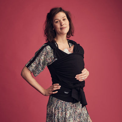 Najell Wrap Bære T-shirt / Strækvikle, Sort