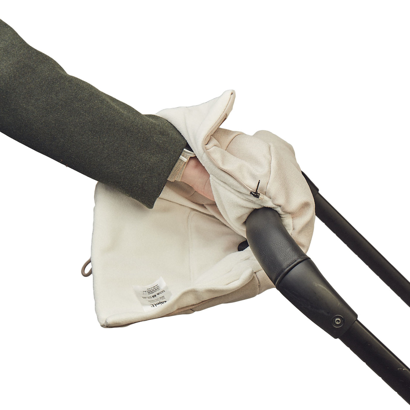 Najell Hand Muffs/Luffer til barnevognen, Sandy Beige