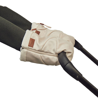 Najell Hand Muffs/Luffer til barnevognen, Sandy Beige