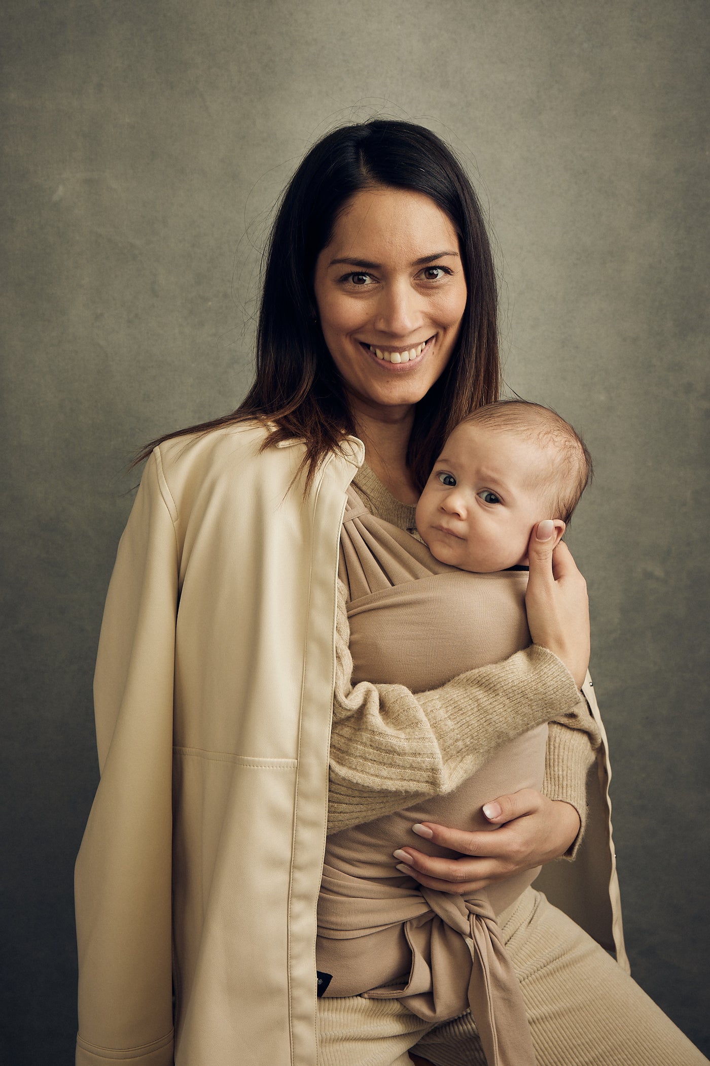 Najell Wrap Bære T-shirt / Strækvikle, Biscotti Cream
