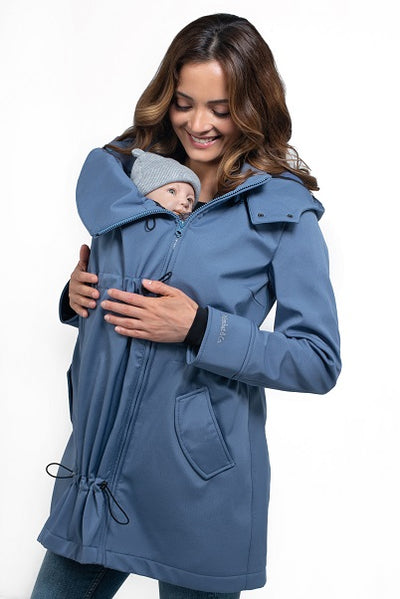 Wombat Shell Bærejakke, Light Blue