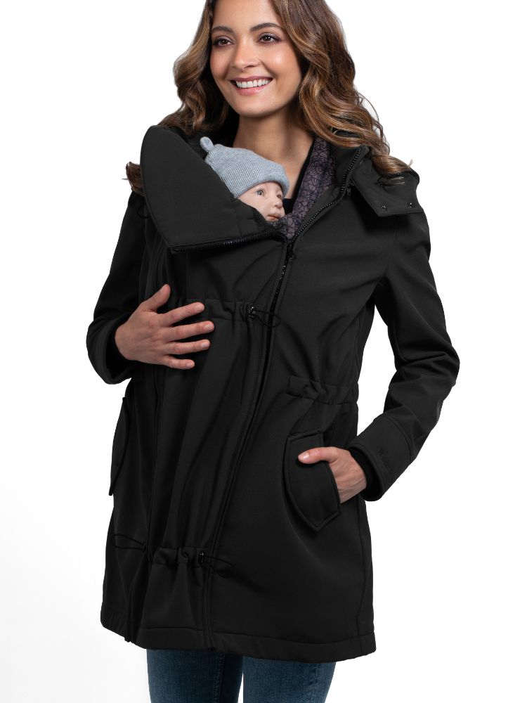 Wombat Shell Army Wombat Shell Bærejakke, Black – Vikleliv.dk