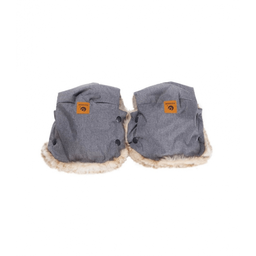 Easygrow Hand Muffs/Luffer til barnevognen, Grey Melange