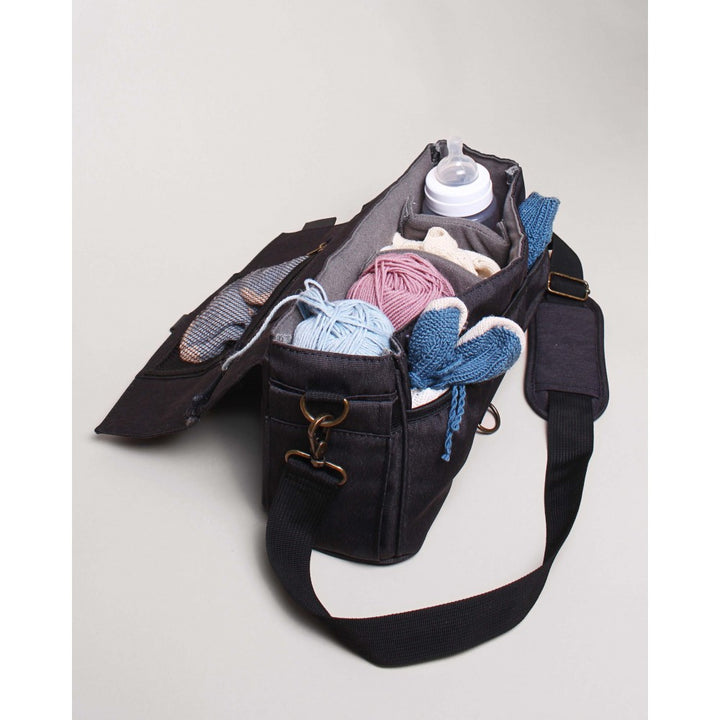 Easygrow Pusletaske, Mama Organizer Aarhus, Black Canvas