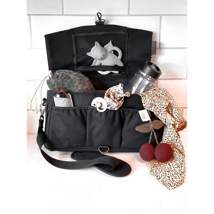 Easygrow Pusletaske, Mama Organizer Aarhus, Black Canvas