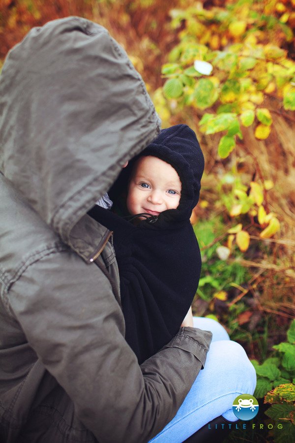 LittleFrog BæreCover, Fleece,  Sort