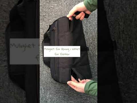 Easygrow Pusletaske, Mama Organizer Aarhus, Black Canvas