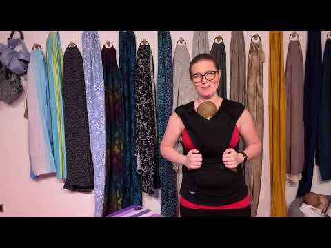 Najell Wrap Bære T-shirt / Strækvikle, Sort