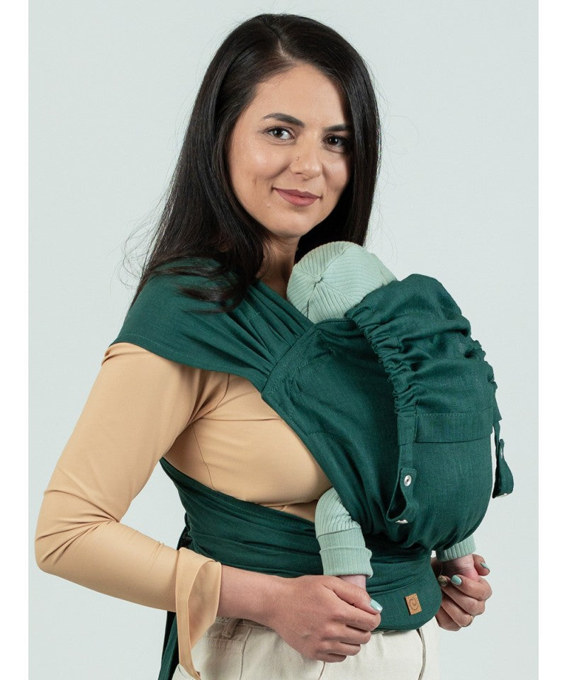 Isara QuickTie Half Buckle, Evergreen Linen