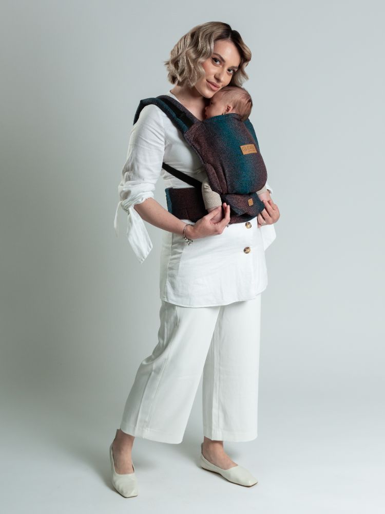 Isara Quick Full Buckle Bæresele, Bambus, Pixelated Spicy Bamboo