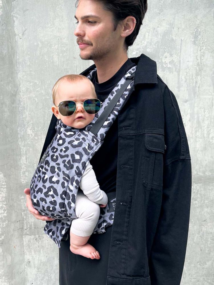 Isara Quick Full Buckle Bæresele, Tiba+Marl Mono Leopard