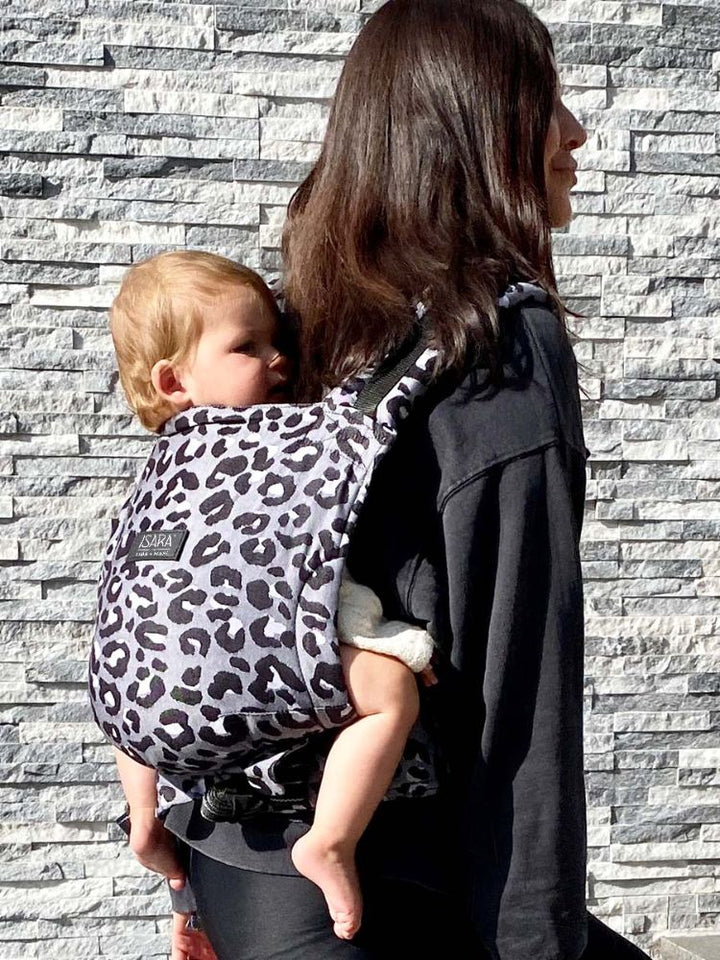 Isara Quick Full Buckle Bæresele, Tiba+Marl Mono Leopard