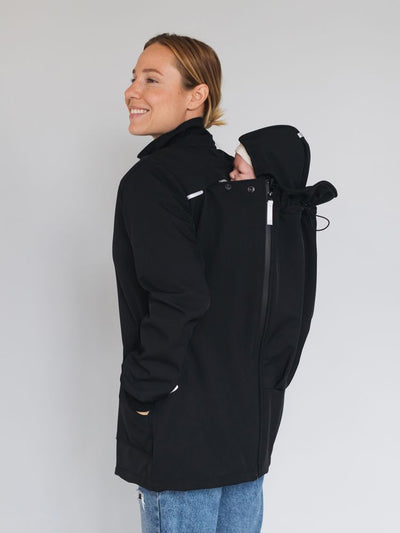 Love & Carry Softshell Bærejakke, Sort