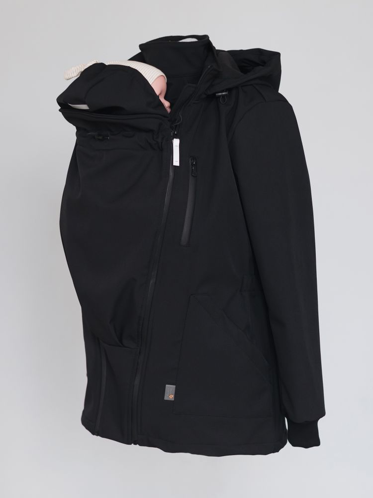 Love & Carry Softshell Bærejakke, Sort