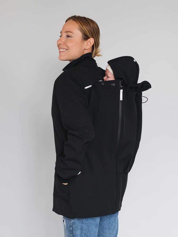 Love & Carry Softshell Bærejakke, Sort