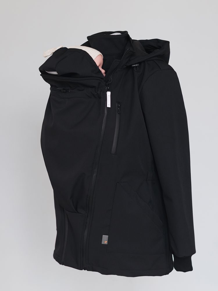 Love & Carry Softshell Bærejakke, Sort