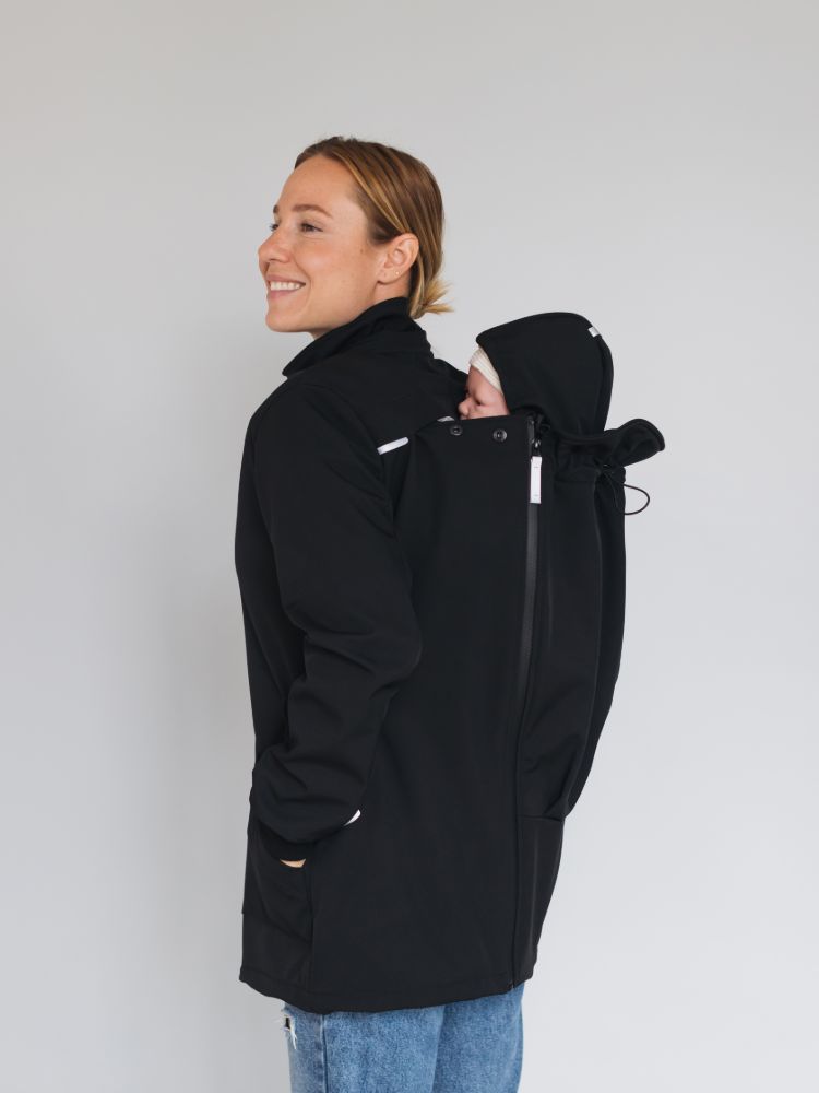 Love & Carry Softshell Bærejakke, Sort
