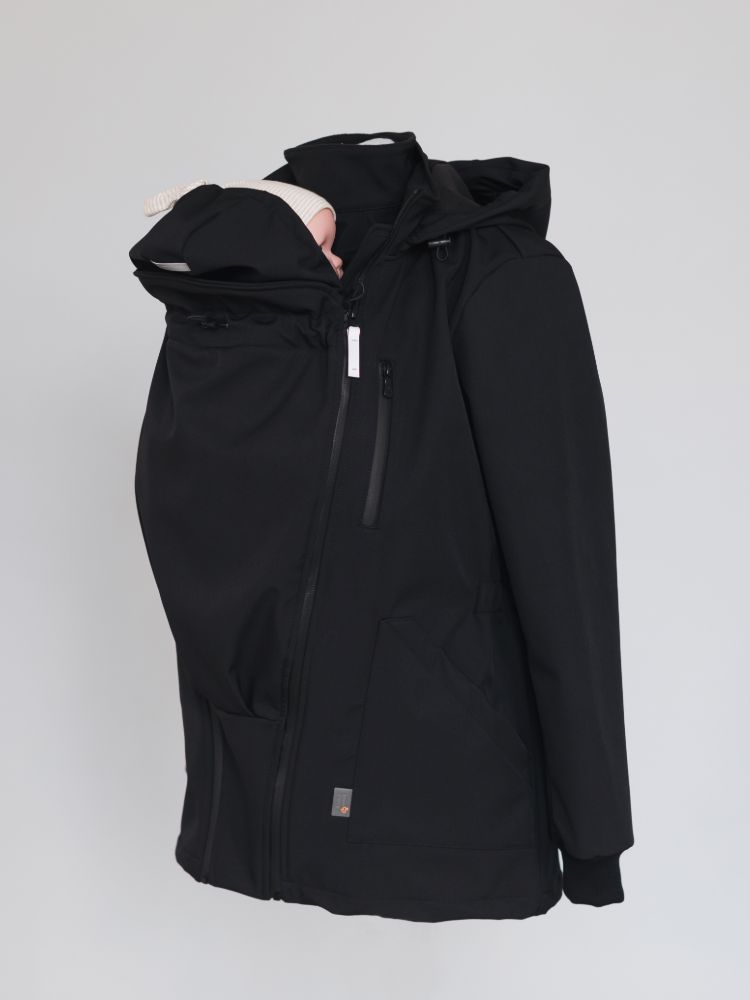 Love & Carry Softshell Bærejakke, Sort