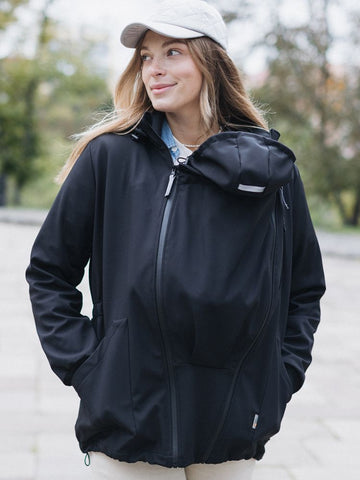 Love & Carry Softshell Bærejakke, Sort