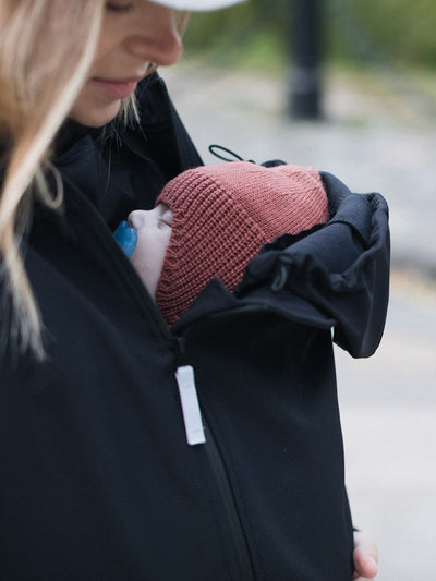 Love & Carry Softshell Bærejakke, Sort