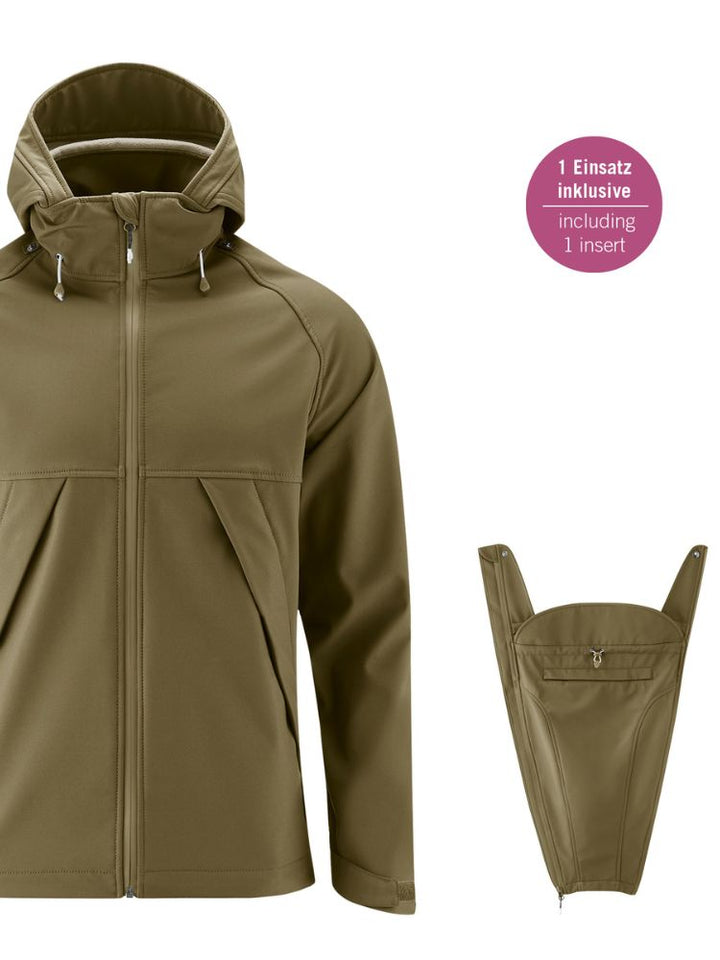 Mamalila Softshell Bærejakke til mænd, Grøn
