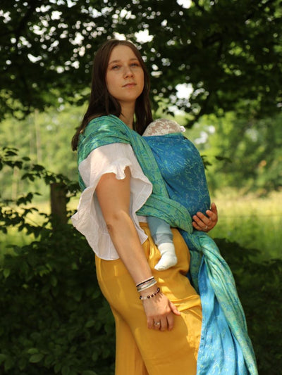 Yaro Ringslynge, Terra Duo Blue Grass Linen Tencel