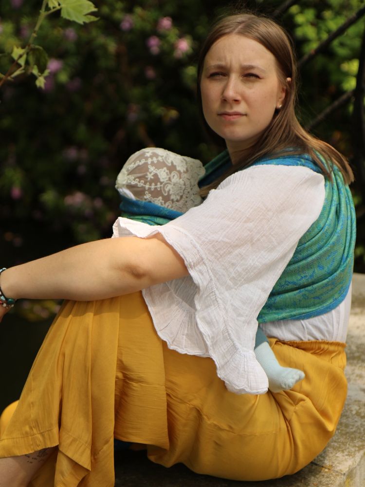 Yaro Ringslynge, Terra Duo Blue Grass Linen Tencel